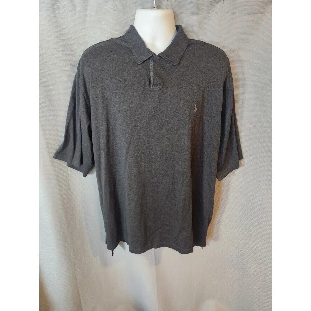 Men’s Ralph Lauren Polo Golf Fit Size XXL Black Short Sleeve 100% Pima Cotton‎